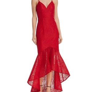 bariano corseted mermaid gown